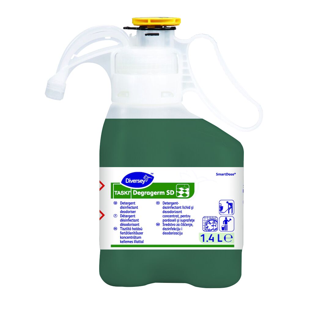 TASKI Degragerm SD 1.4L - Detergent, disinfectant deodoriser concentrate in SmartDose®
