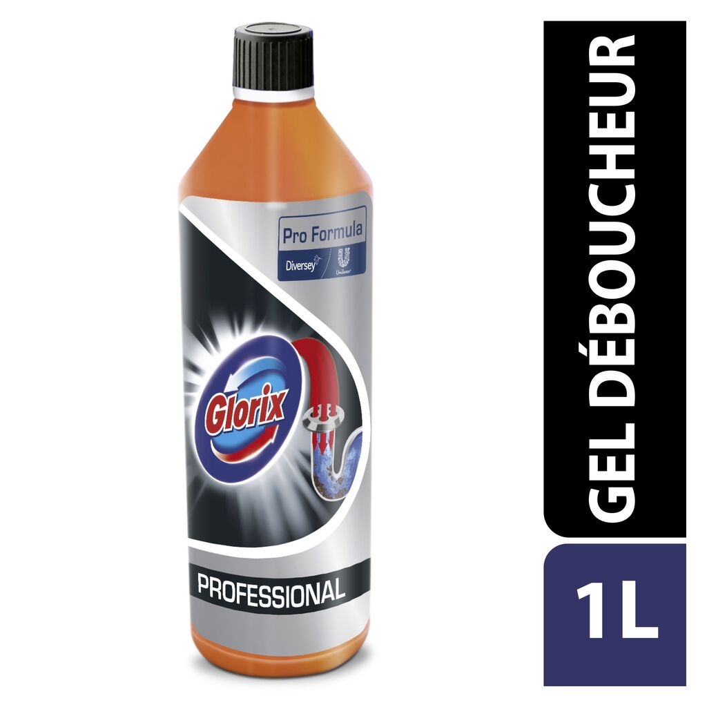 Glorix Pro Formula Gel Déboucheur 6x1L - Gel Déboucheur