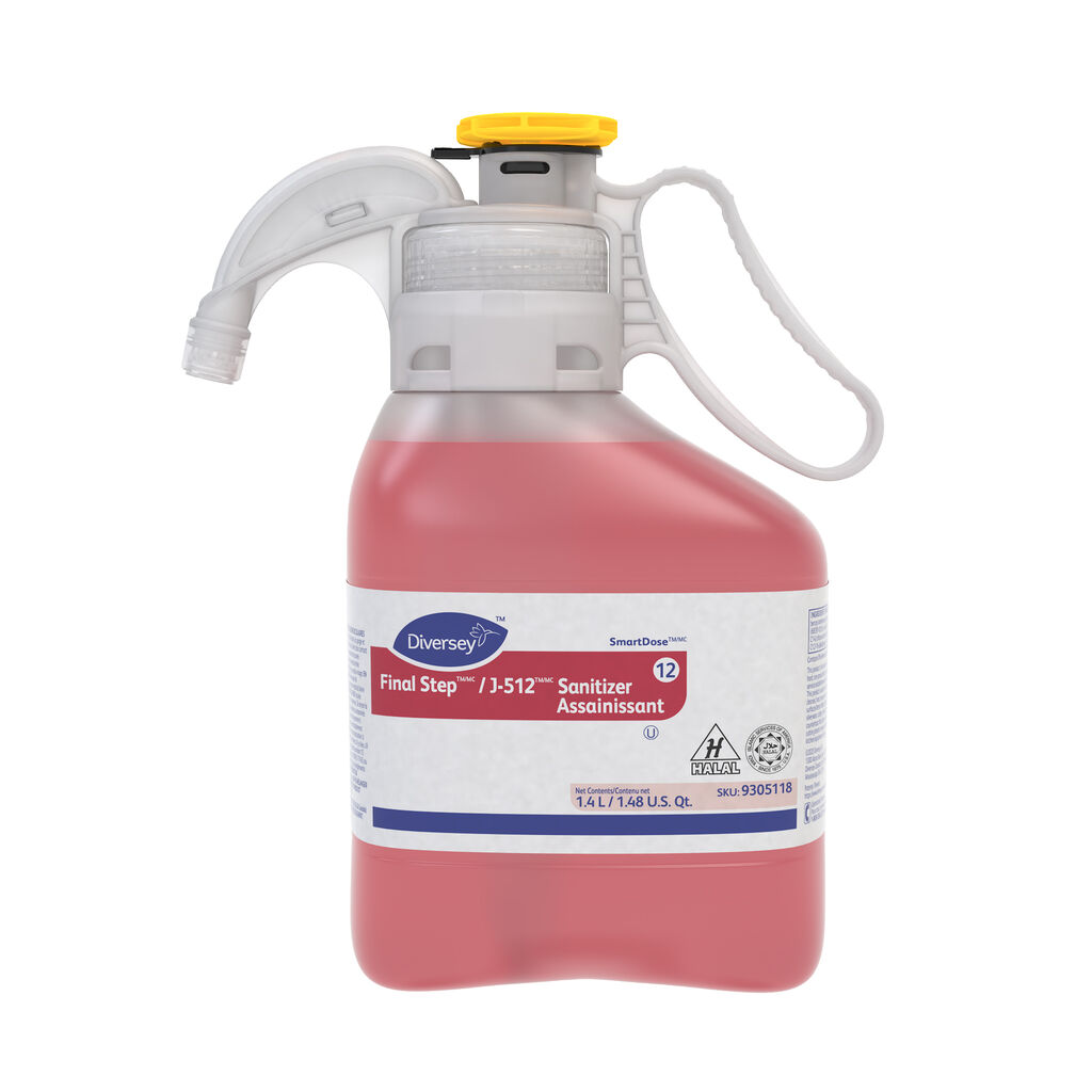 Final StepTM/MC / J-512TM/MC Sanitizer 12, 1.4L, 2/CT - Sanitizer