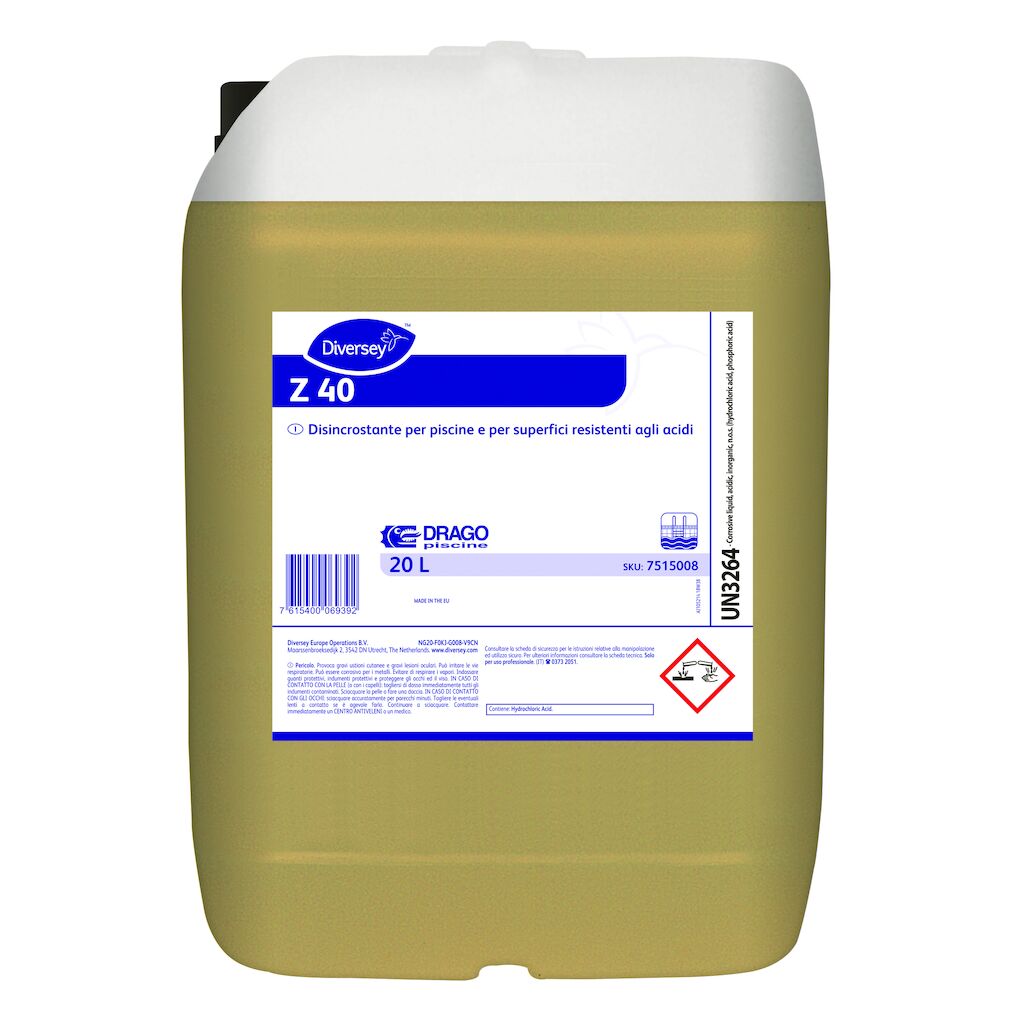 Z 40 20L - Disincrostante per pareti e fondo vasca delle piscine