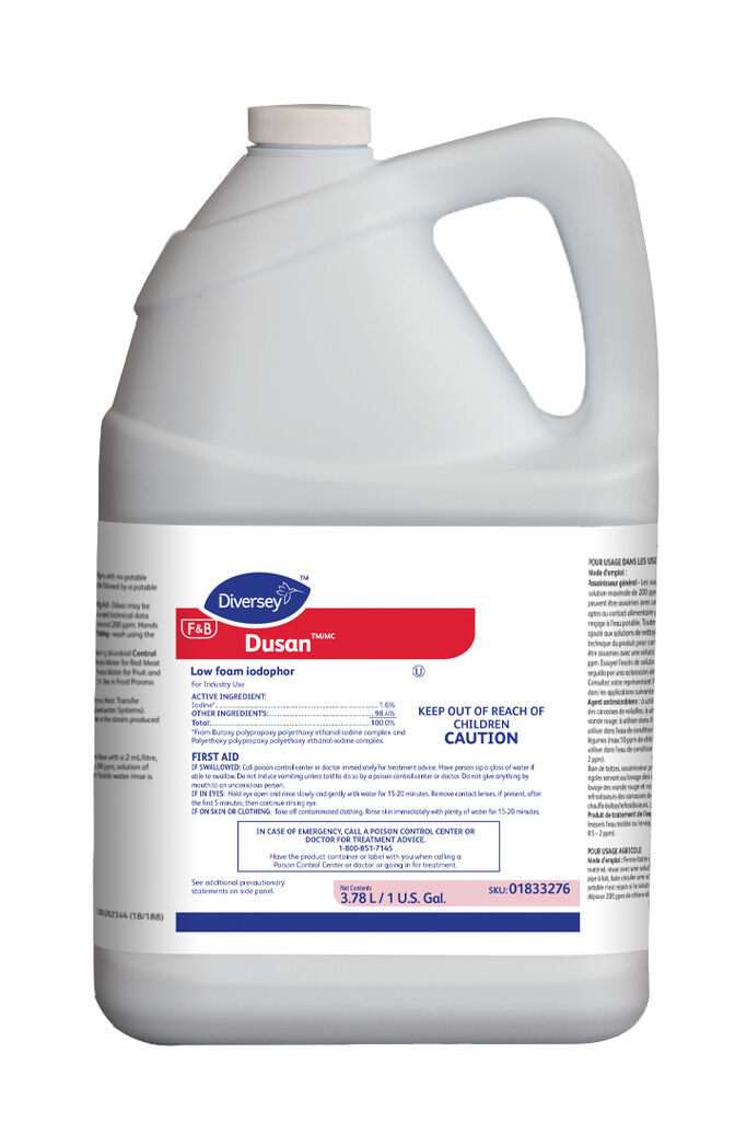 Dusan, 1gal, 4/CT - Low Foaming Iodopher