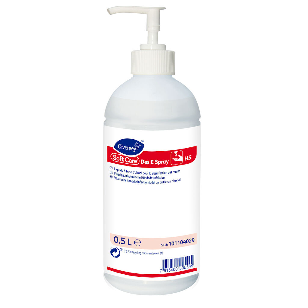 Soft Care Des E Spray H5 10x0.5L - Flüssige alkoholische Händedesinfektion