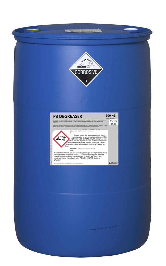 P3 DEGREASER 200kg - Rengjøringsmiddel til fjerning av fett og olje