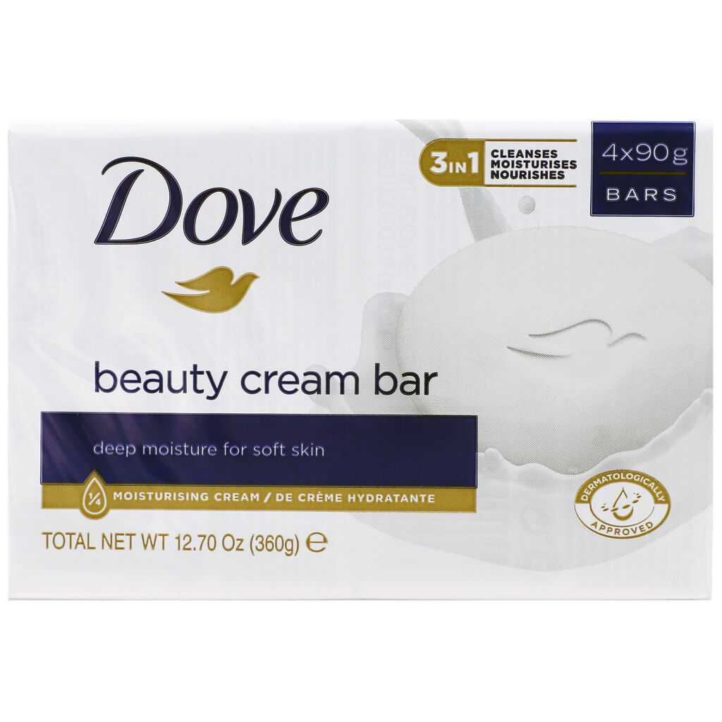 Dove® Bar Soap Original, 4x 90g, 12/CT | Solenis Products