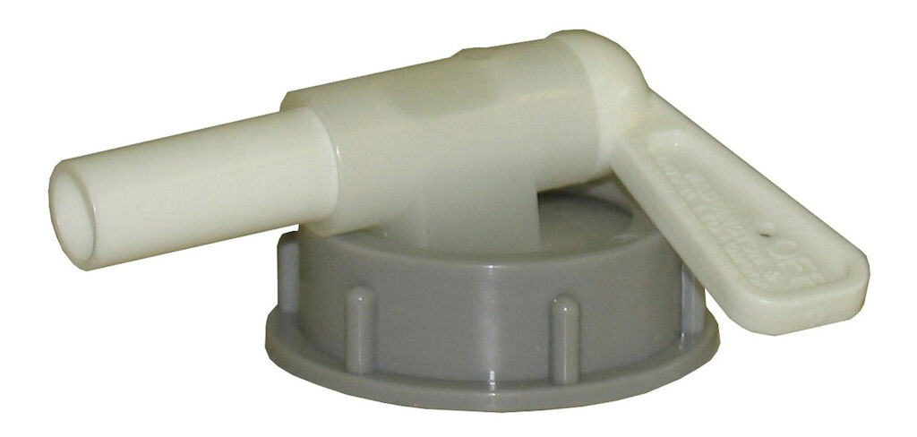 Robinet pour bouteille / bidon 1pc - Blanc - Pour bidon de 5L - DIN 38