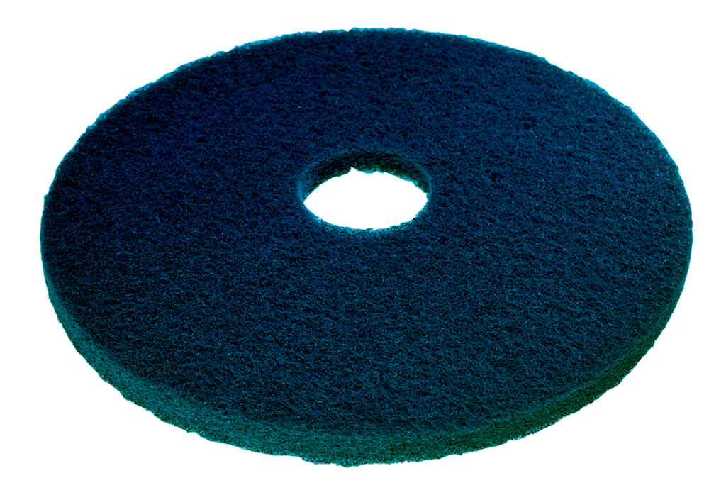 TASKI 3M Pad Blauw 5x - 10" / 25 cm - Blauw - Pad voor het nat schrobben van onbehandelde vloeren