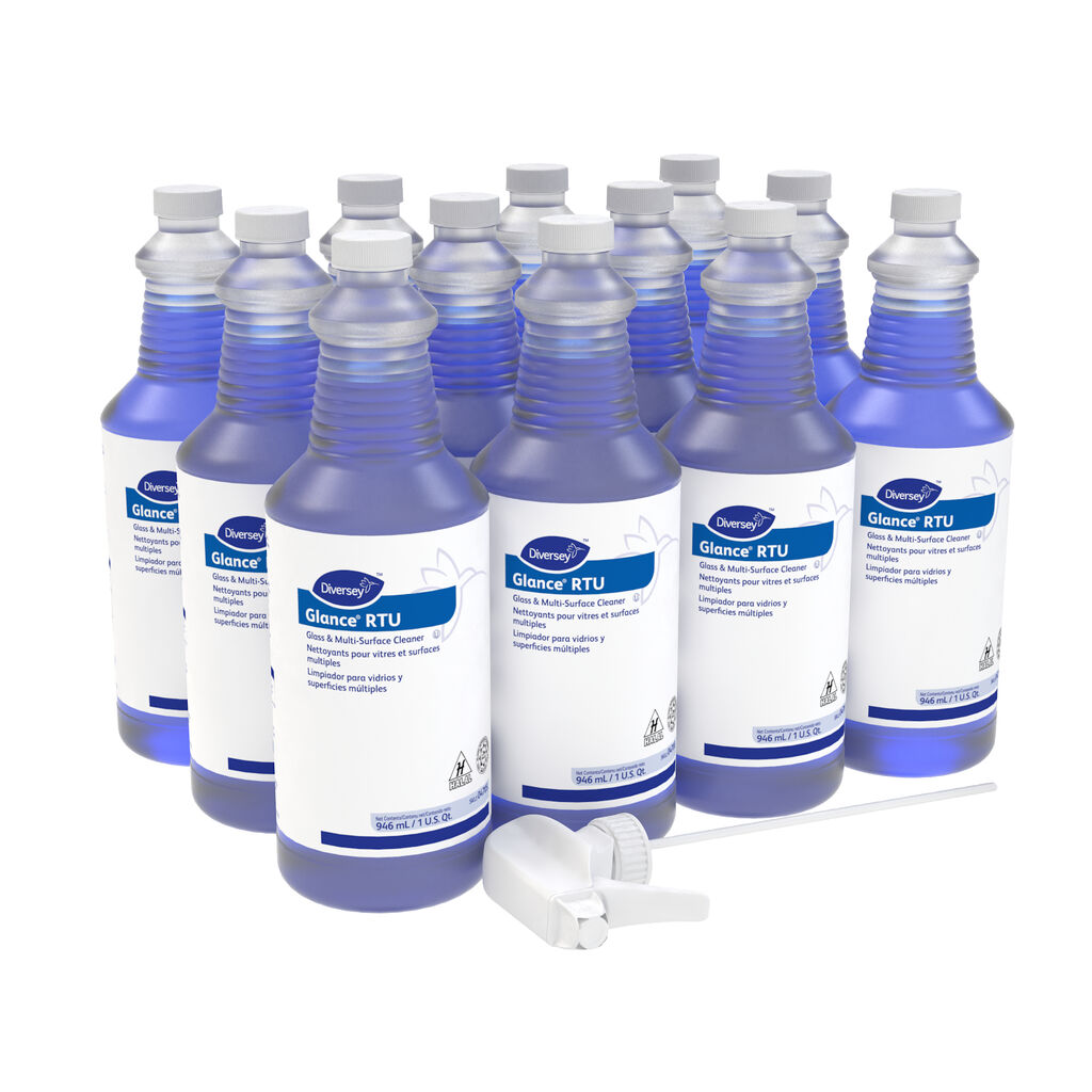 Glance® Glass & Multi-Surface Cleaner, 32foz, 12/CT - Glass