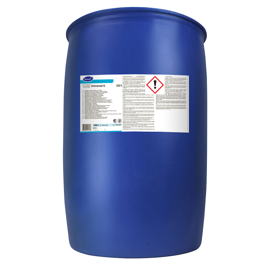 Clax Universal Pur-Eco 33I1 200L - Vaskemiddel uden blegemiddel - Svanemærket