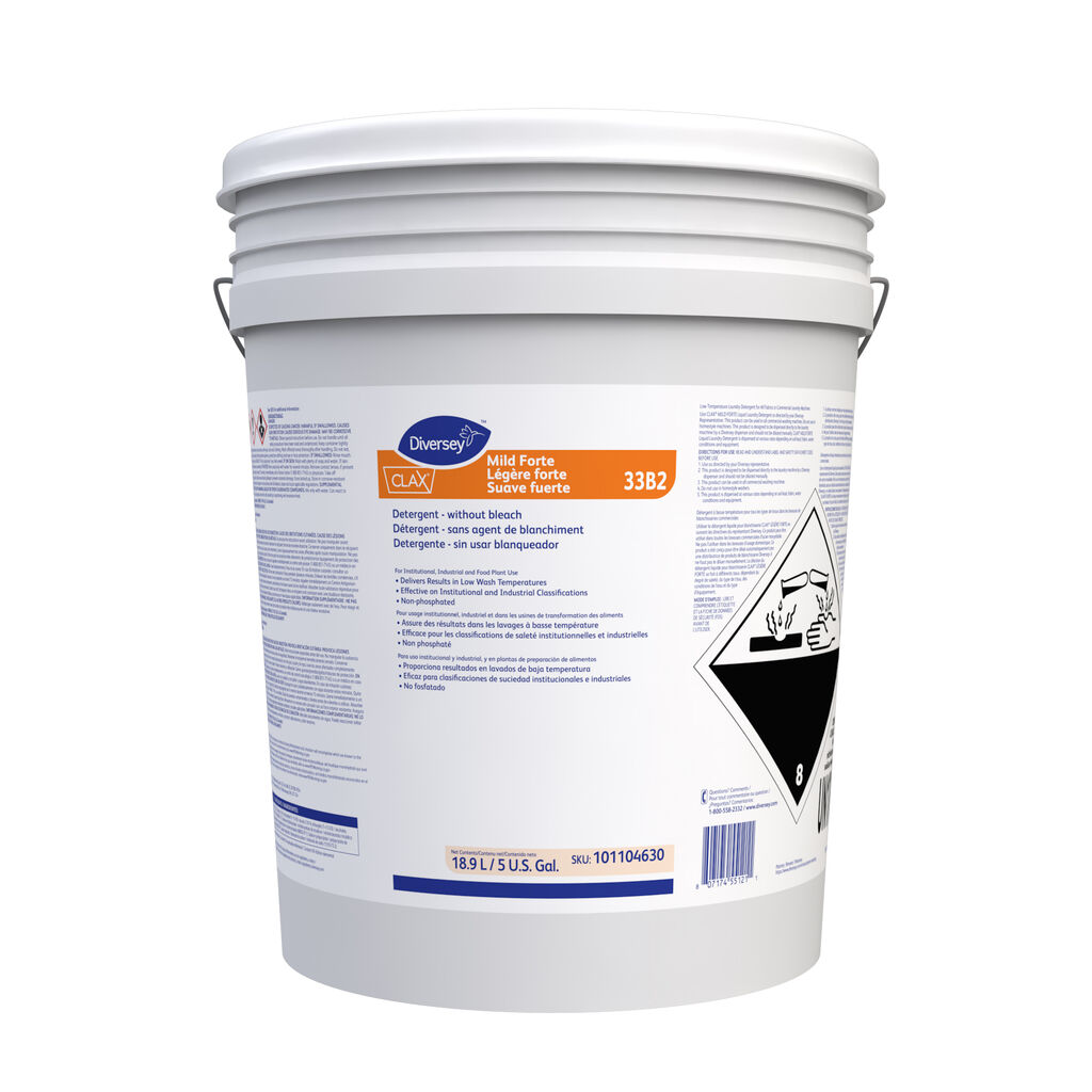 Clax®&nbsp;Mild Forte 33B2 33B2, 5gal - Detergent - without bleach