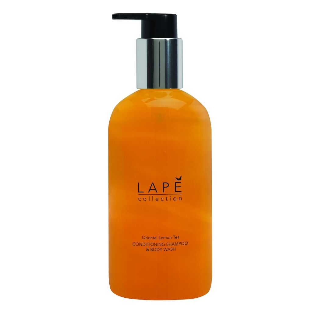 LAPĒ Collection Oriental Lemon Tea Conditioning Shampoo & Body Wash 8x0.3L - Champô e Gel de Banho com perfume a chá de limão oriental
