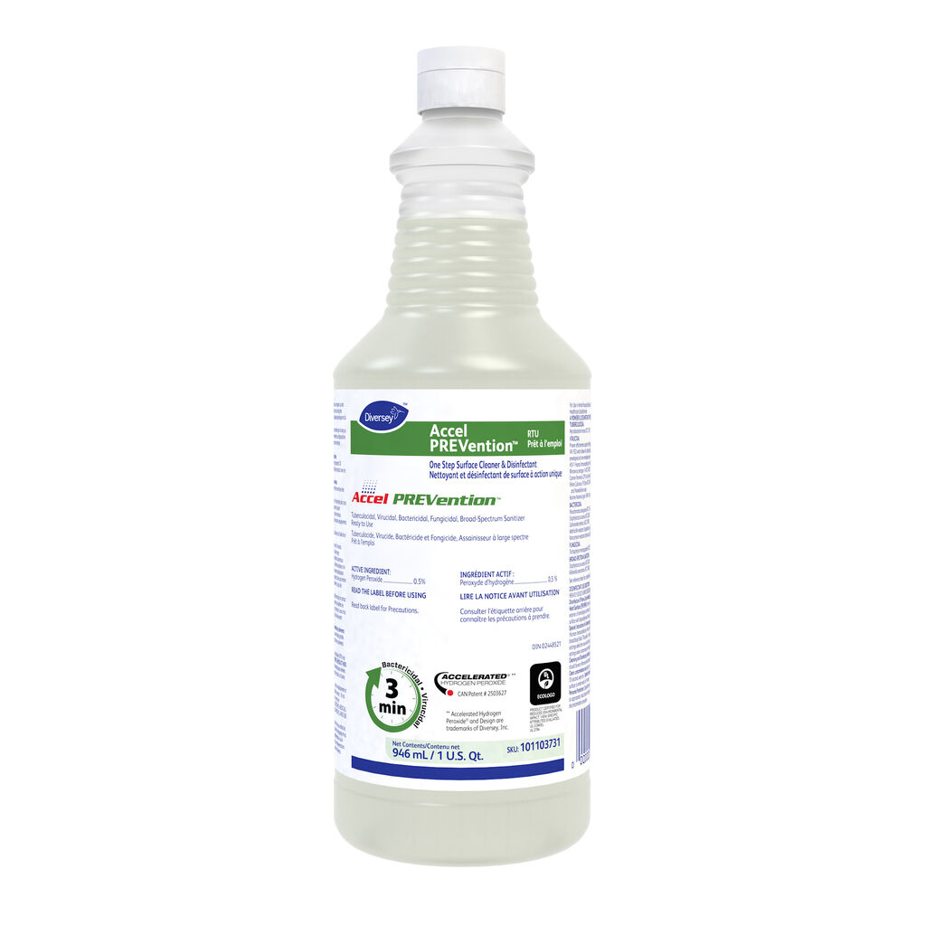 Accel® PREVention™ RTU 31, 946ml, 12/CT - One Step Surface Cleaner & Disinfectant