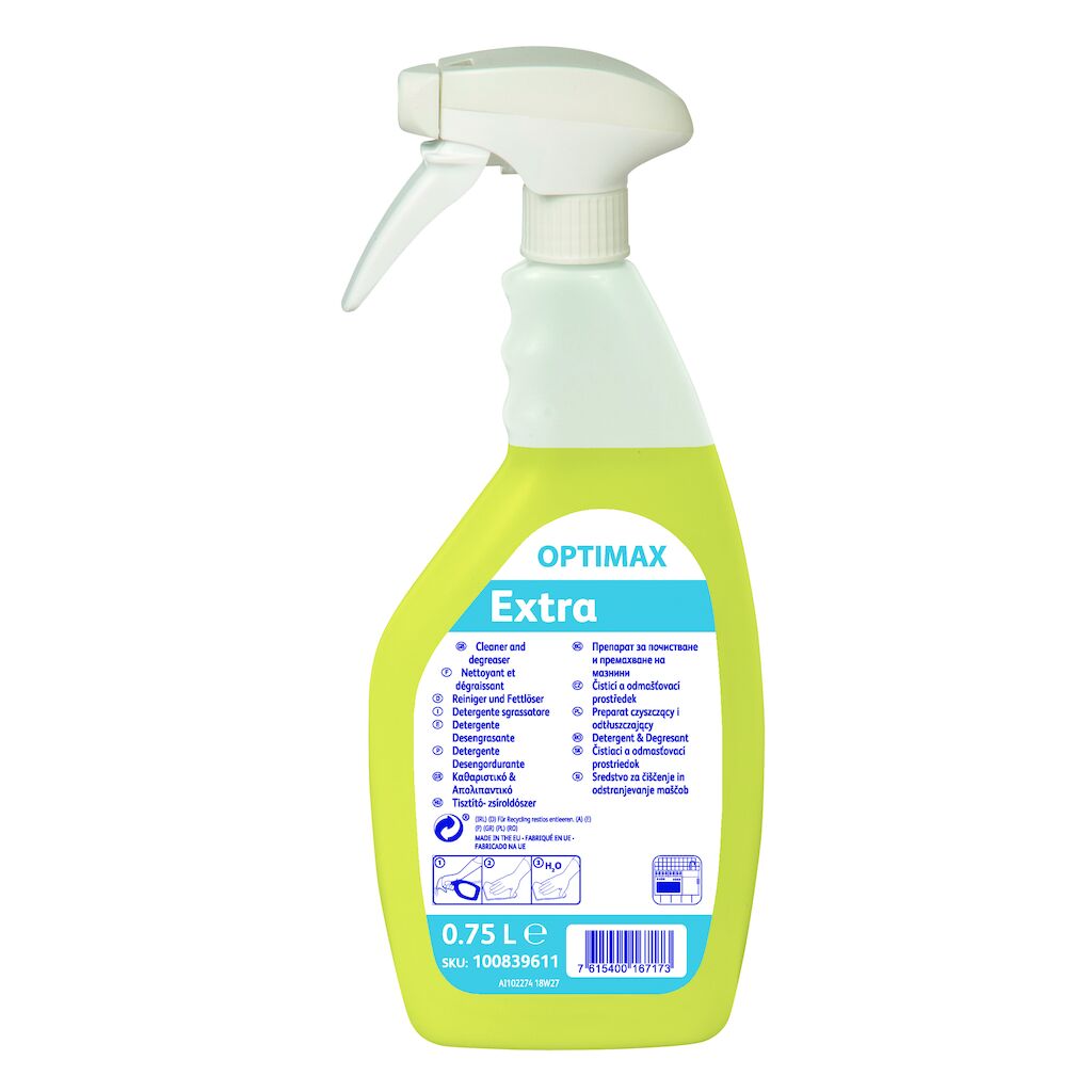 OPTIMAX Extra 6x0.75L - Καθαριστικό &amp; Aπολιπαντικό