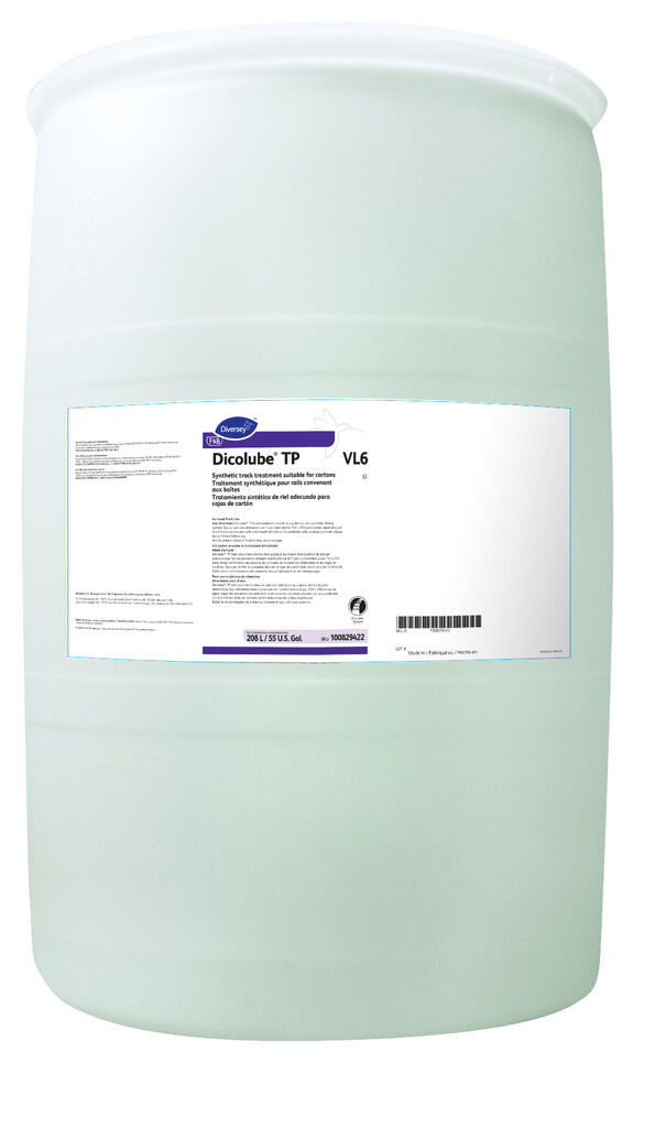 Dicolube® TP VL6, 55gal - Synthetic Track Treatment Suitable for Cartons