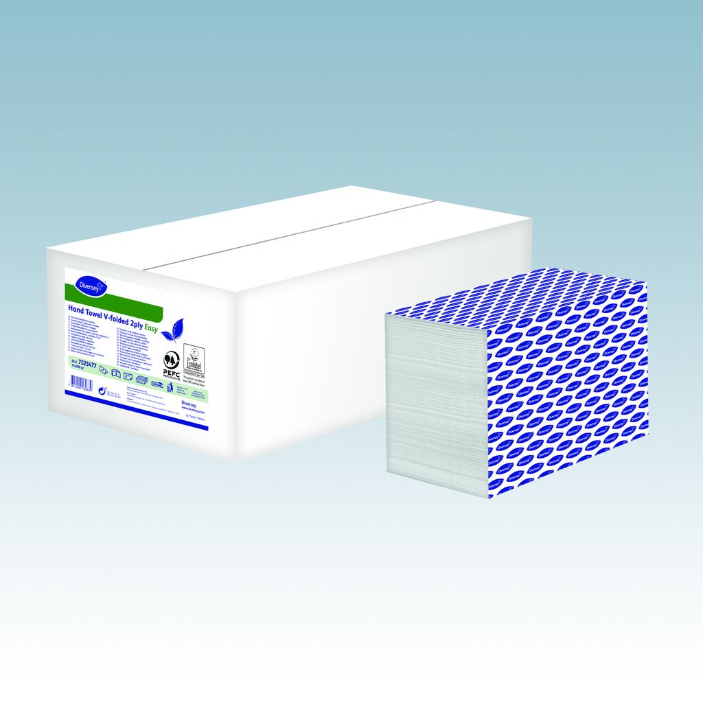 Hand Towel V-Folded Easy 15x200pz - 24 x 21 cm