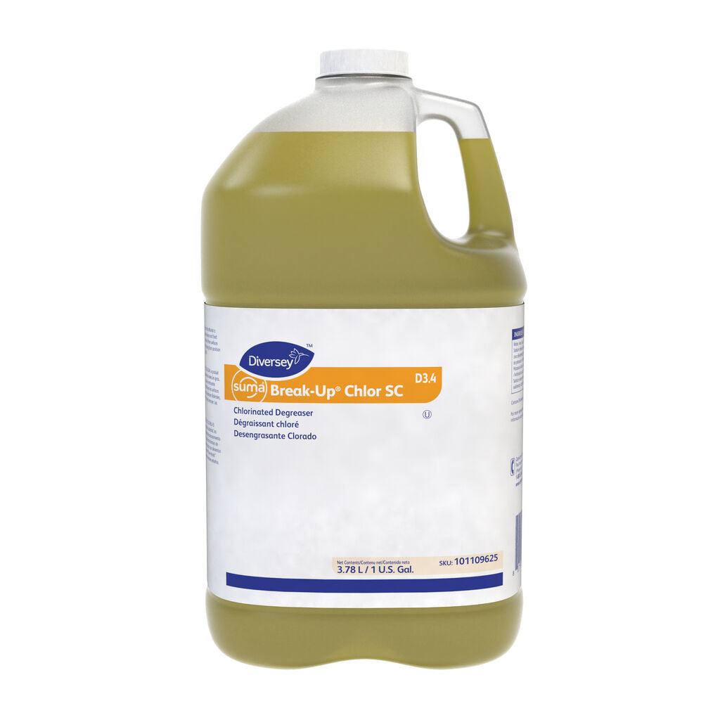 Suma® Break-Up® Chlor SC D3.4 D3.4, 1gal, 4/CT - Chlorinated Degreaser