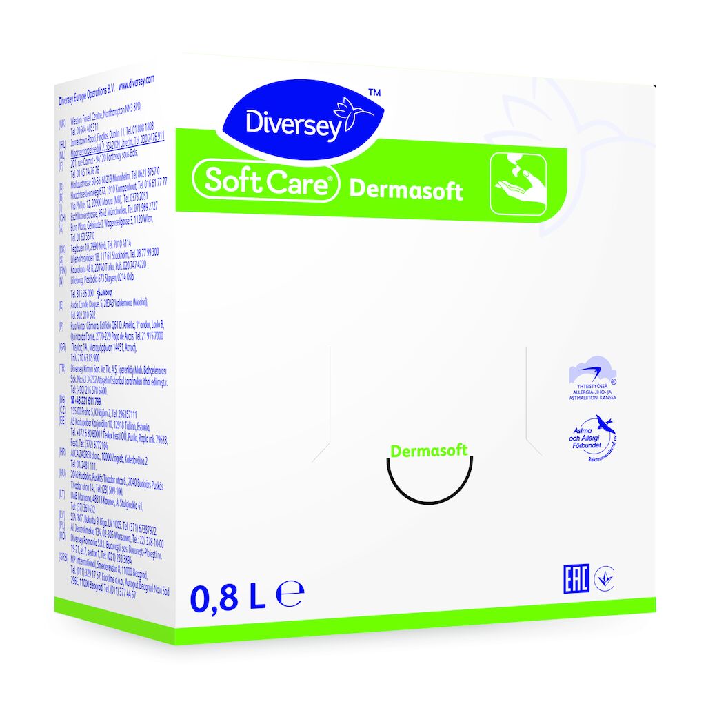 Soft Care Dermasoft 6x0.8L - Crème mains reconditionnante