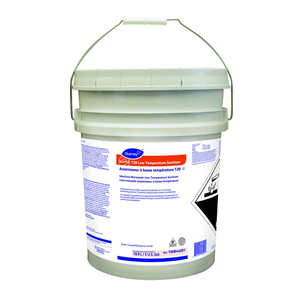 Suma® T20 Low Temperature Sanitizer T20, 5gal - Machine Warewash