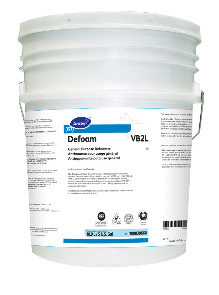 Defoam VB2L, 5gal - Défoamant à usage général
