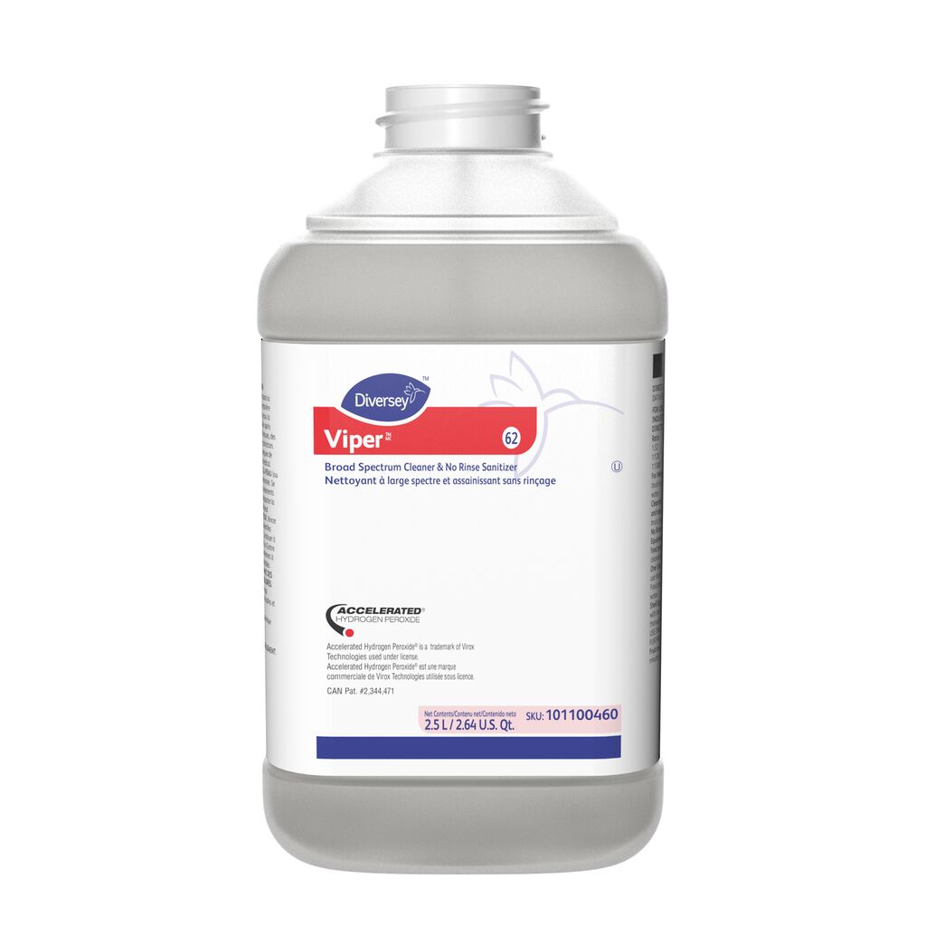Viper™ D4.2, 2.5L, J-Fill® / QuattroSelect®, 2/CT - Broad Spectrum Cleaner & No Rinse Sanitizer