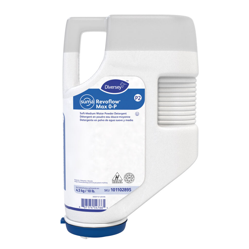 Suma®Revoflow® Max 0-P P2, 10lb, 3/CT - Soft-Medium Water Detergent