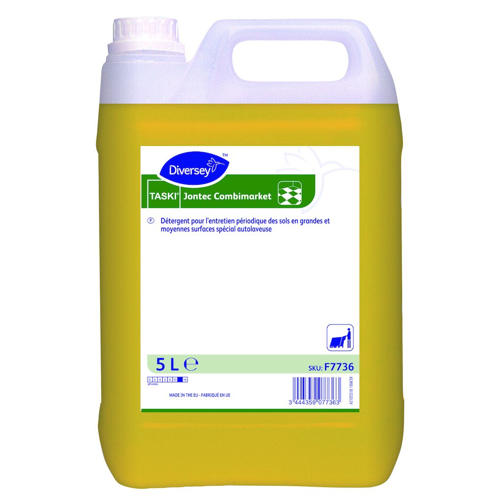 TASKI Jontec Combimarket 2x5L - Détergent rénovant pour l’entretien des sols en GMS - Spécial autolaveuse