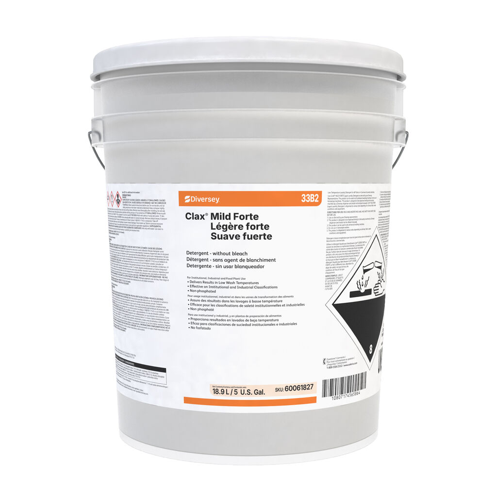 Clax®&nbsp;Mild Forte 33B2 33B2, 5gal - Detergent - without bleach