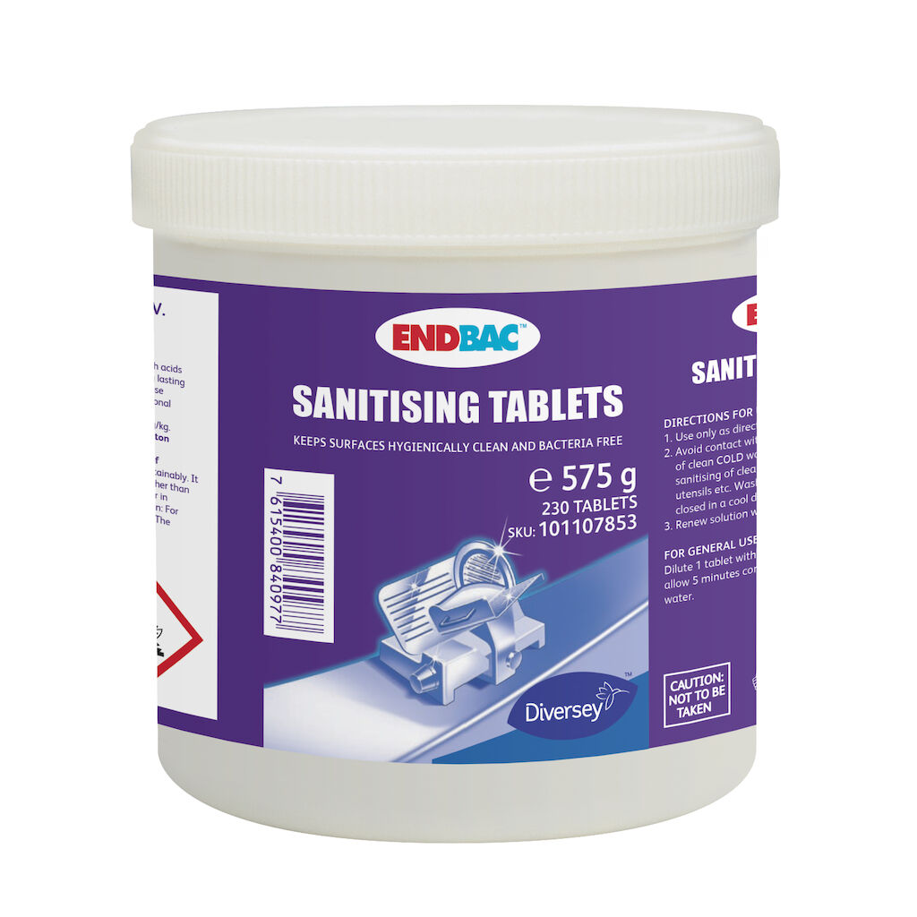 Endbac Sanit tablets 6x230pc - Chlorine tablets for sanitising food contact surfaces