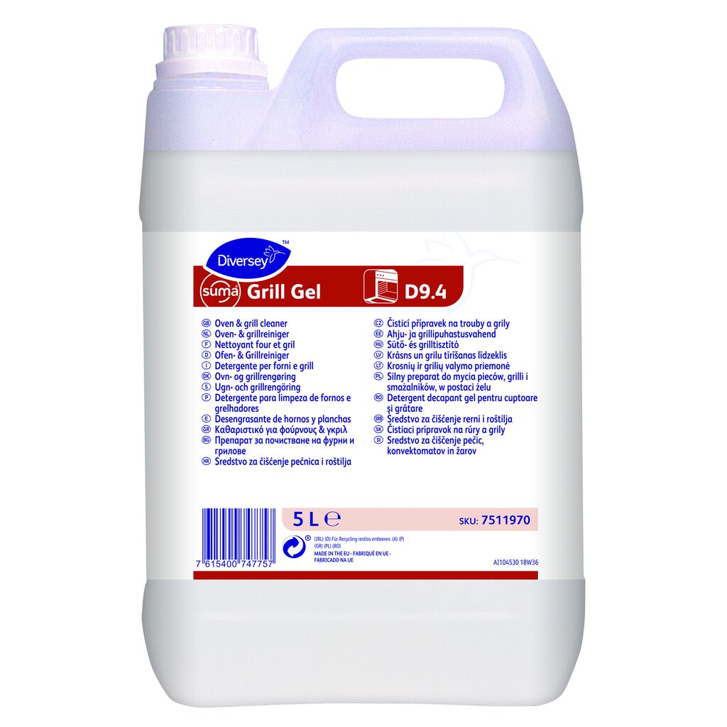 Suma Grill Gel D9.4 2x5L - Καθαριστικό για φούρνους και γκριλ