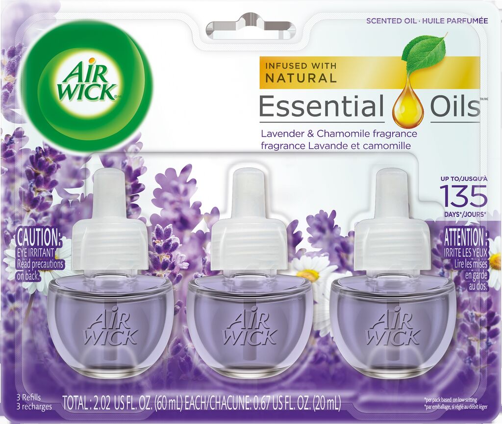 CB814657_Air_Wick_Scented_Oil_Refill_Laveder_&_Chamomile_6x3x20mL_Front.jpg