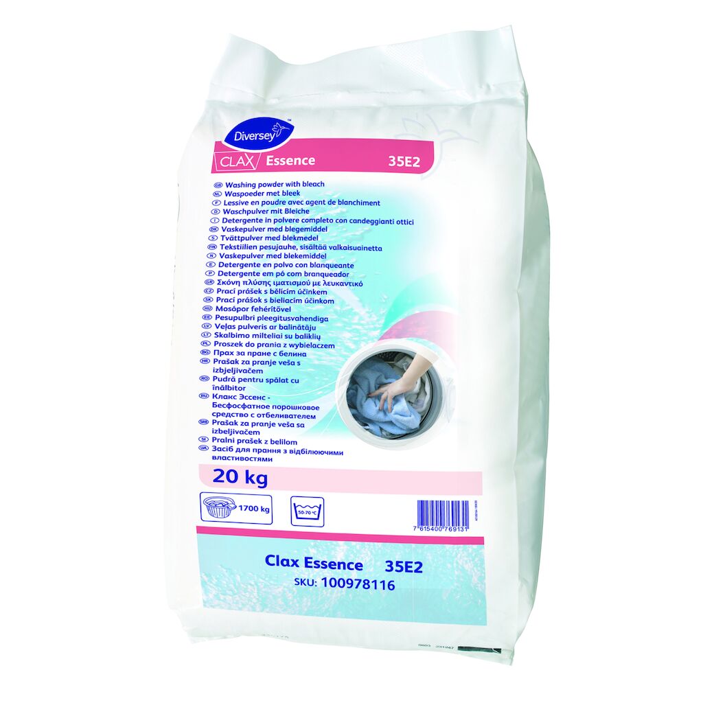 Clax Essence 35E2 20kg - Απορρυπαντικό για το πλυντήριο ρούχων σε μορφή σκόνης