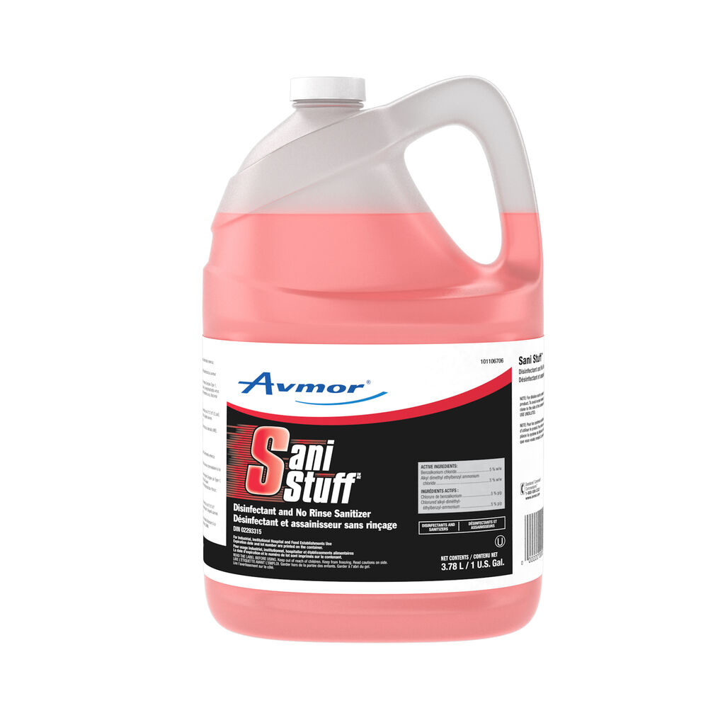 Ongard Sanitです。 Sani Stuff Disinfectant and No Rinse Sanitizer, 1gal, 2/CT