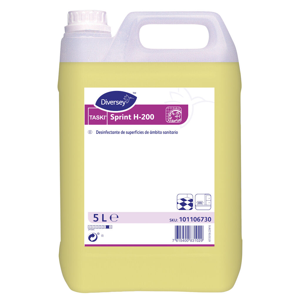 TASKI Sprint H-200 2x5L - Limpiador desinfectante para uso en ámbito sanitario