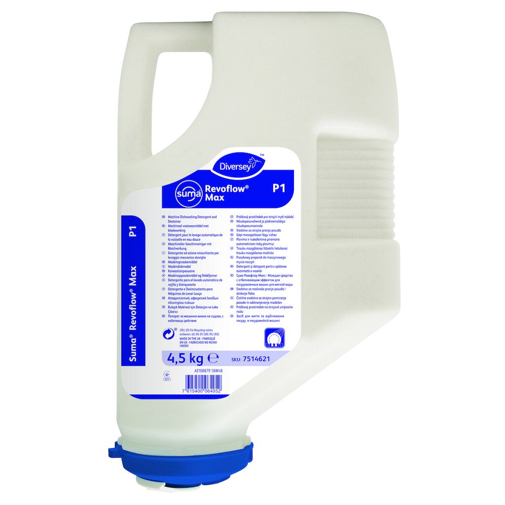 Suma Revoflow Max P1 3x4.5kg - Machinaal vaatwasmiddel met bleekwerking