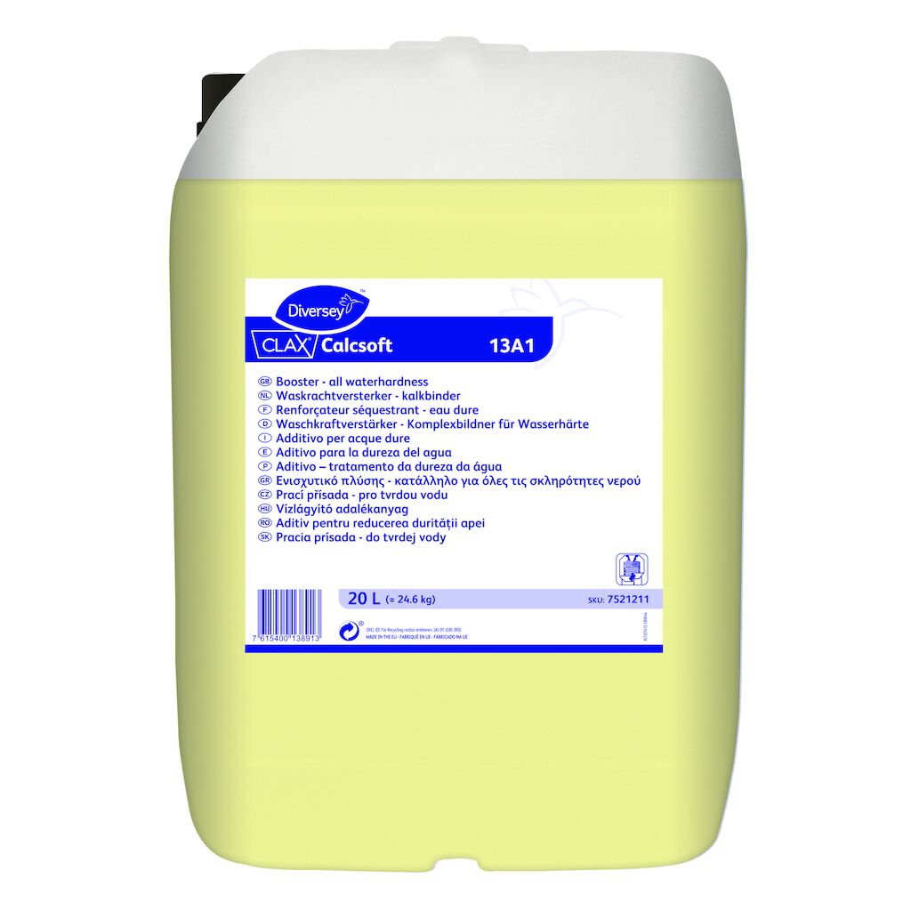Clax Calcsoft 13A1 20L - Additivo per il lavaggio con proprietà complessanti - per l'acqua dura