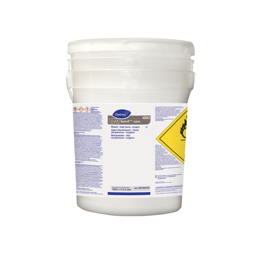 Clax® Sonril conc 40A2 40A2, 5gal - Bleach - high temp - oxygen