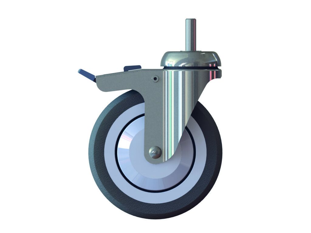 Castor wheel complete 1pz - 60928-15 → 125/33 with stopper