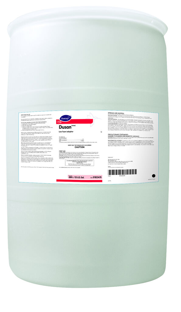 Dusan, 208L - Low Foaming Iodophor