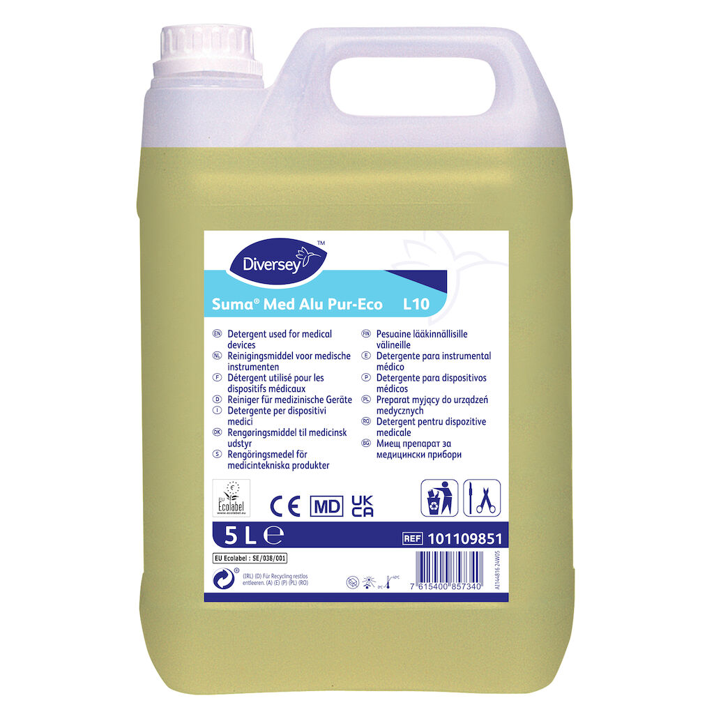 Suma Med Alu Pur-Eco L10 2x5L - Liquid detergent for cleaning (invasive and non-invasive) medical devices