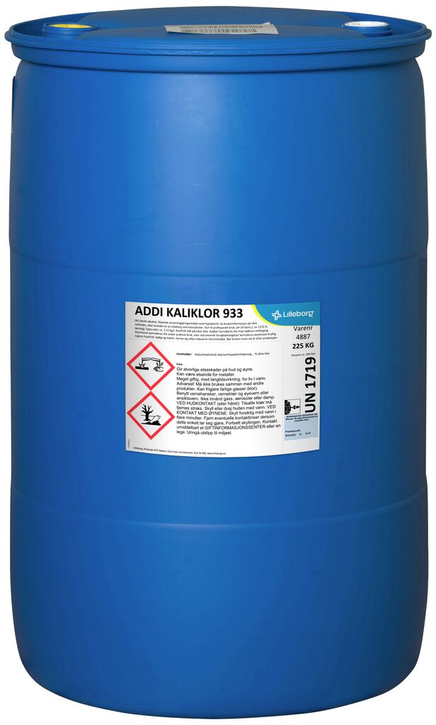ADDI KALIKLOR 933 225kg - Hypoklorittholdig skumrengjøringsmiddel