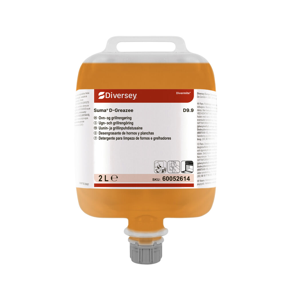 Suma D-Greazee D9.9 2x2L - Desengrasante de hornos y planchas