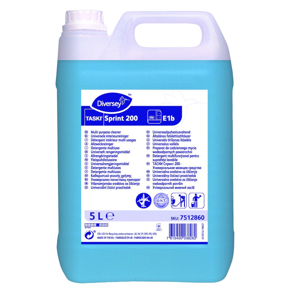 TASKI Sprint 200 E1b 2x5L - Detergent multifuncţional pentru suprafeţe lavabile