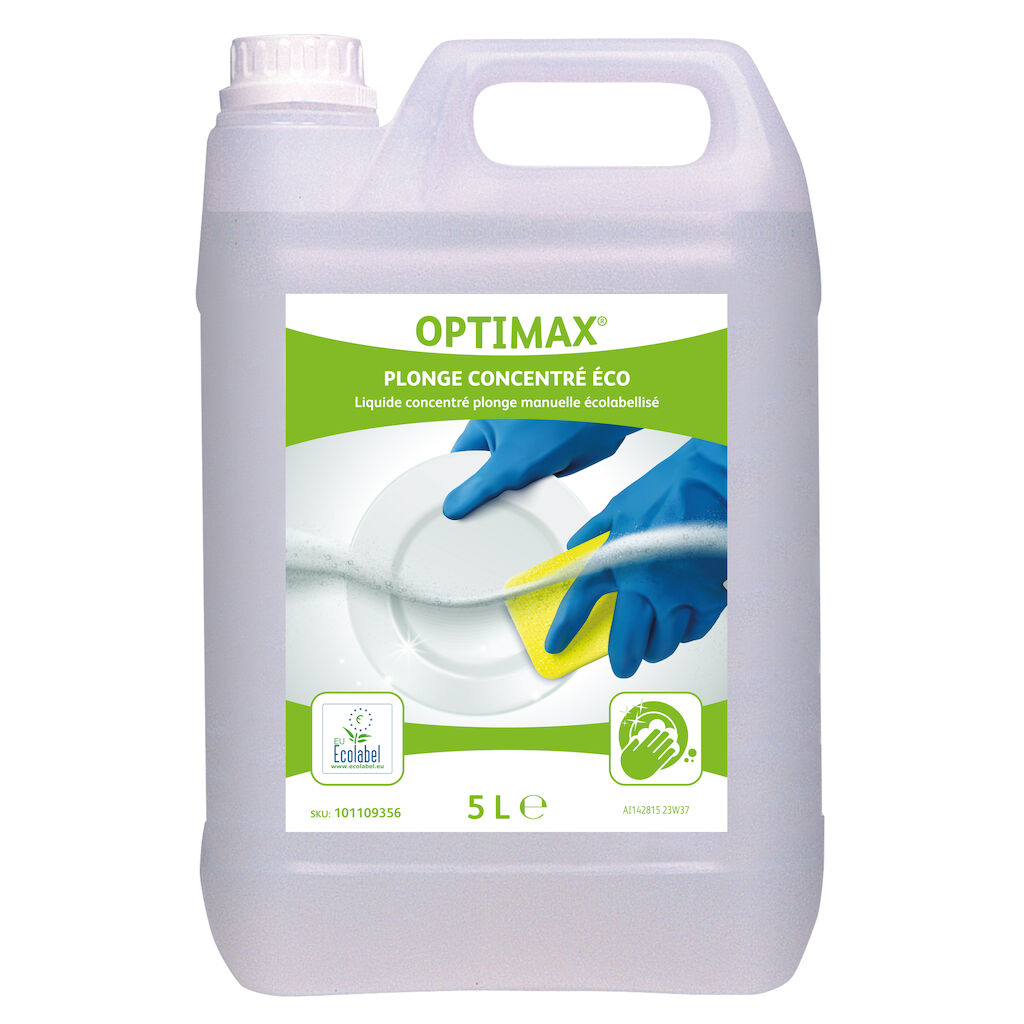 OPTIMAX PLONGE CONCENTRÉ ÉCO 2x5L - Liquide concentré plonge manuelle écolabellisé