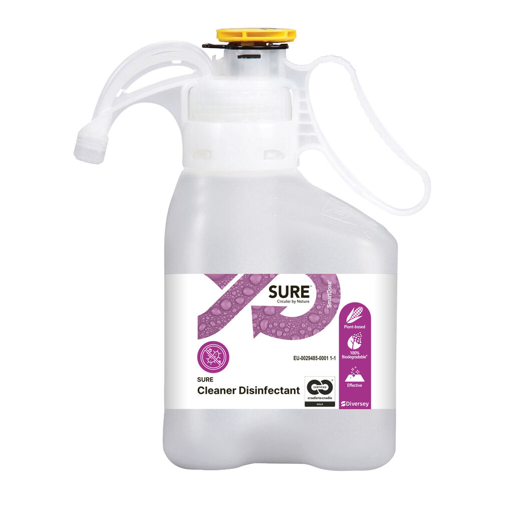 SURE Cleaner Disinfectant 1.4L - Detergent concentrat dezinfectant. SmartDose®. Aprobat de BPR.
