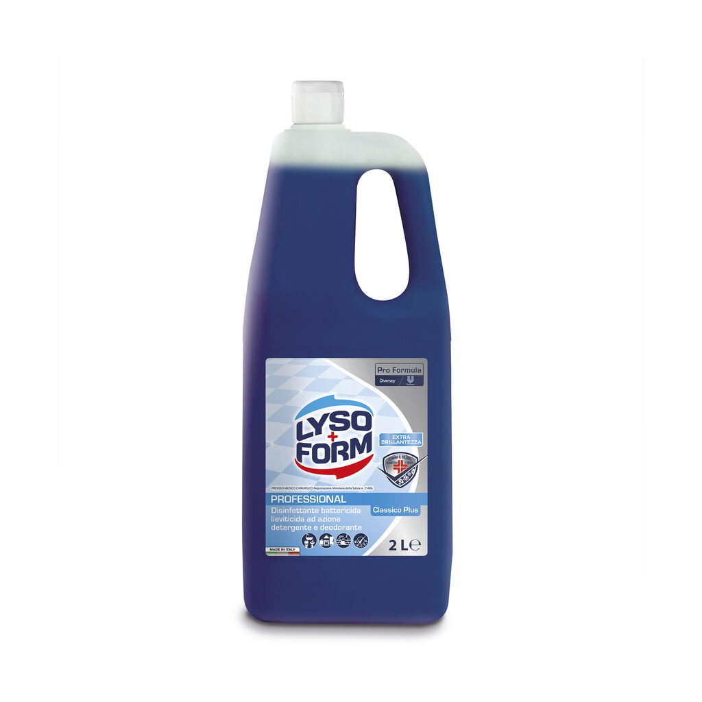Lysoform Pro Formula Classico Plus 6x2L - Disinfettante battericida lieviticida ad azione detergente e deodorante