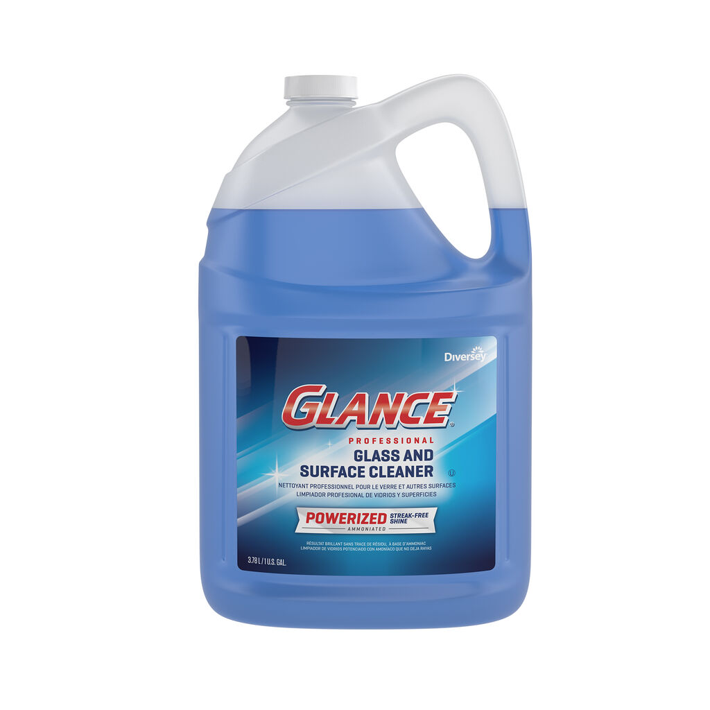 Glance® Powerized® Professional Glass & Surface Cleaner, 1gal, 2/CT - Professional Glass and Surface Cleaner