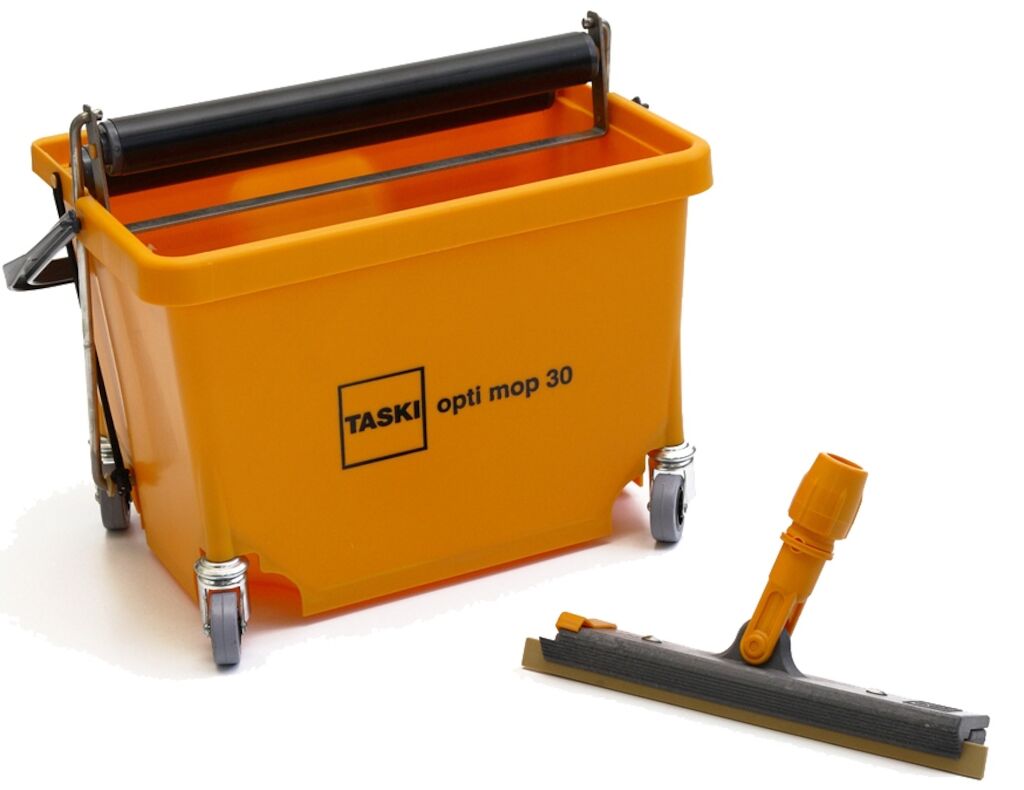 TASKI Opti Mop Rolemmer 1st - 30 CM - Nat reinigingssysteem met 1 emmer voor smalle en drukke oppervlakken