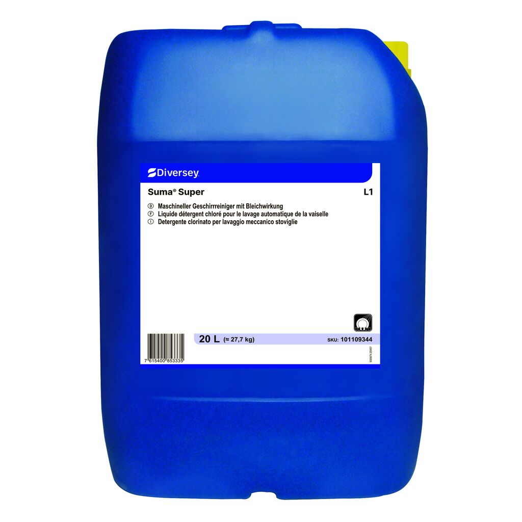 Suma Super L1 20L - Détergent liquide pour le lavage automatique de la vaisselle en eau douce
