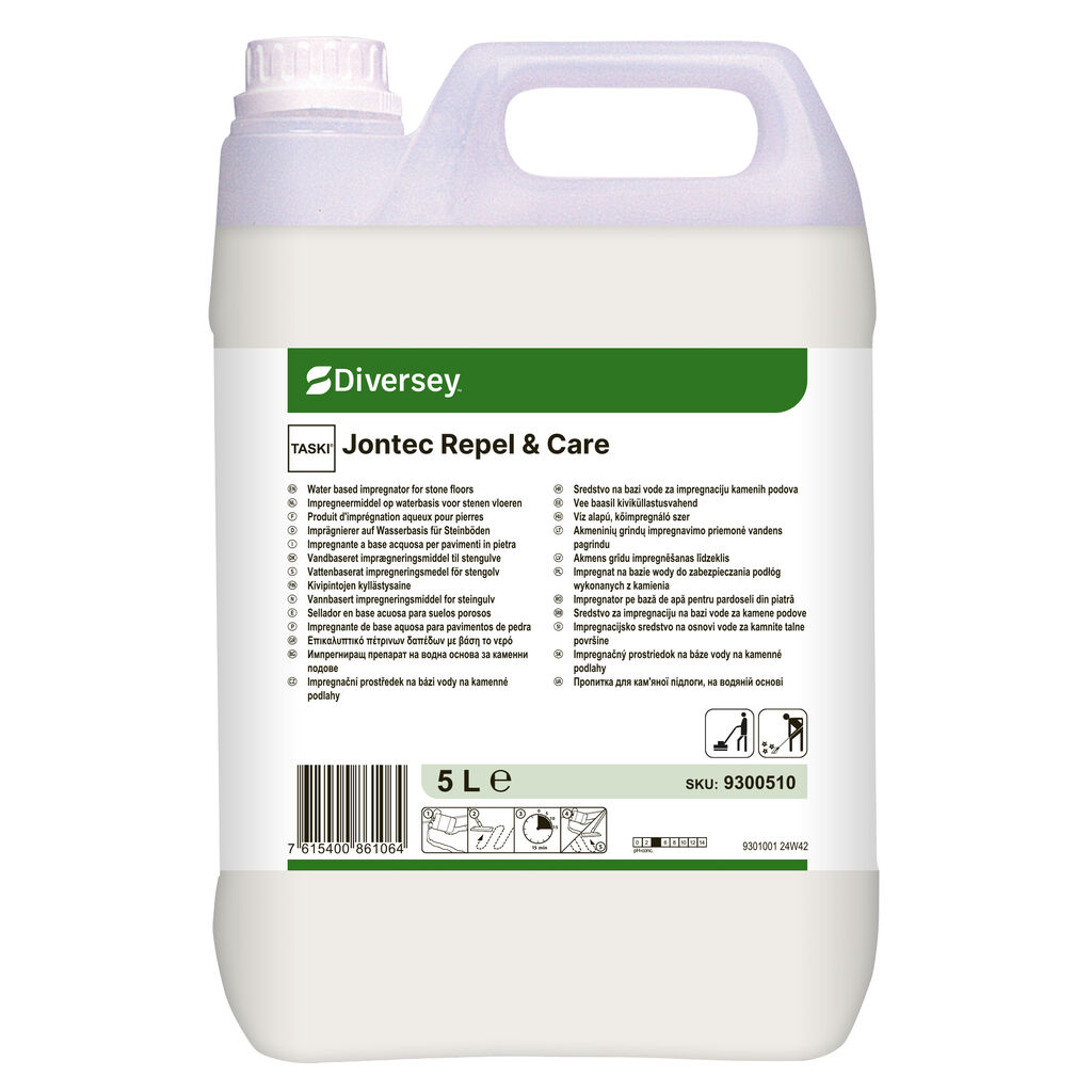 TASKI Jontec Repel & Care 2x5L - Sigilant pe bază de apă pentru pardoseli din piatră.