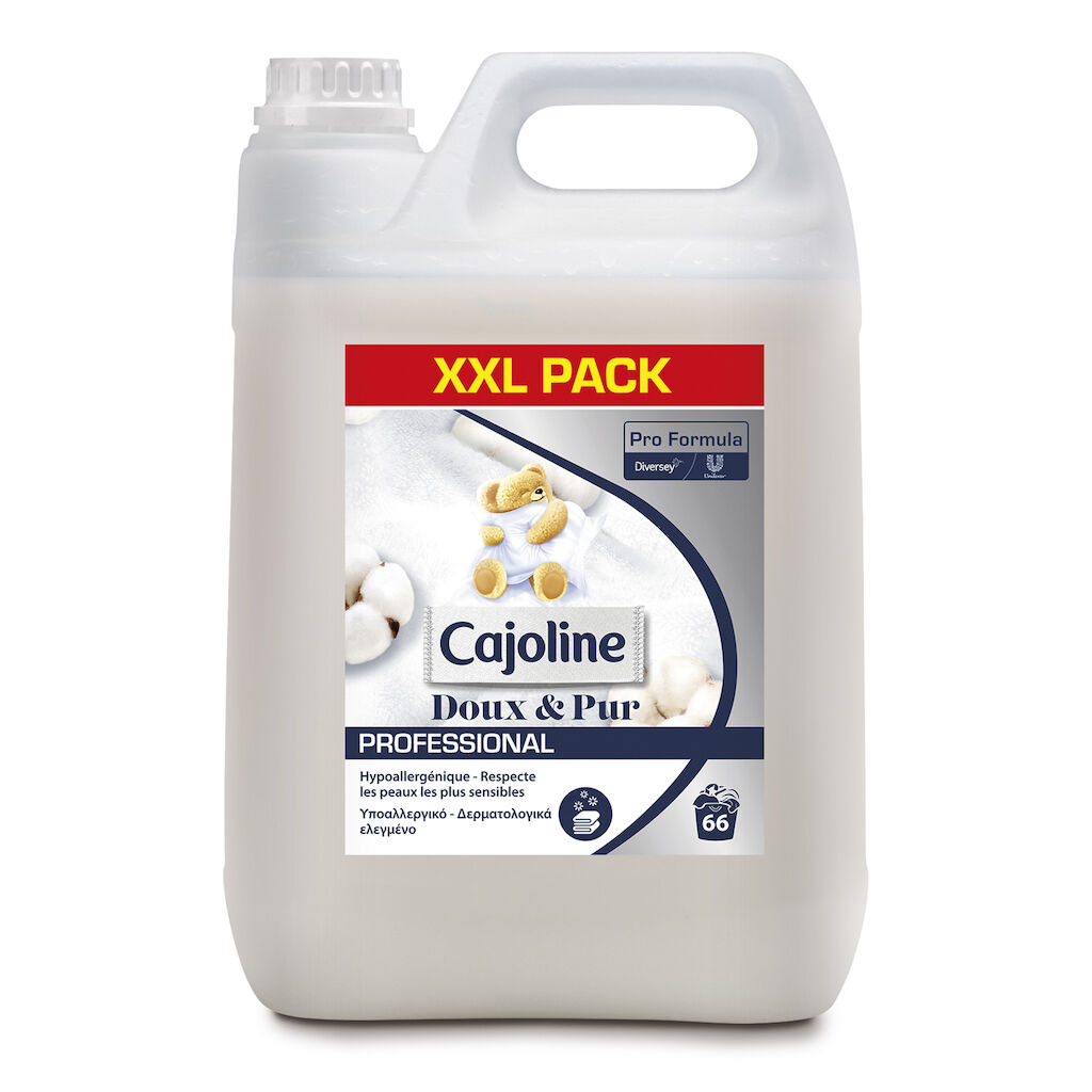 Cajoline Professional Pure 2x5L - Επώνυμο μαλακτικό υγρό με άρωμα φρεσκάδας που διαρκεί.