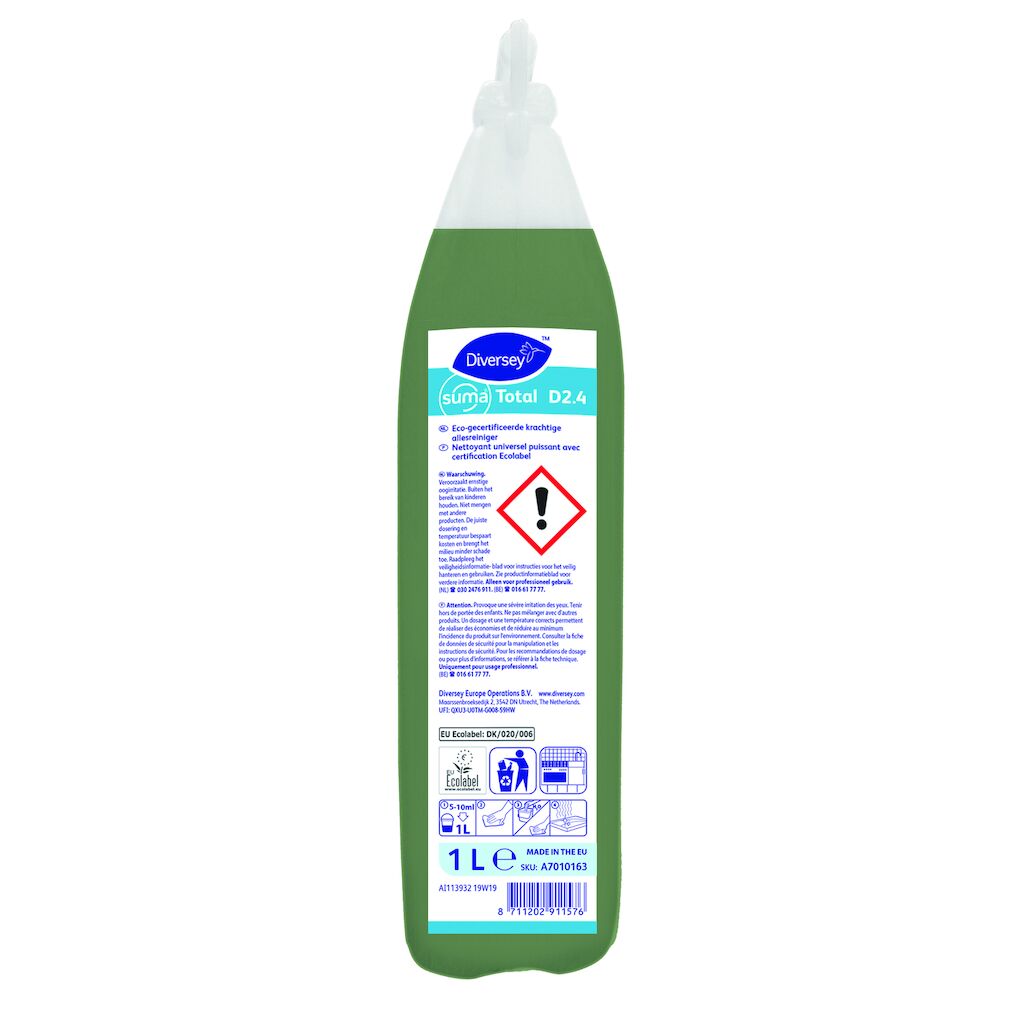 Suma Total D2.4 12x1L - Eco-gecertificeerde krachtige allesreiniger